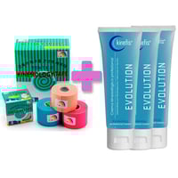 TEMTEX BANDAGE PACK OFFER: 6 rolls neuromuscular bandage Temtex Kinesiology tape 5cm X 5m + 3 Kinefis Evolution creams 200 cc TEMTEX BANDAGE PACK OFFER: 6 rolls neuromuscular bandage Temtex Kinesiology tape 5cm X 5m + 3 Kinefis Evolution creams 200 cc
